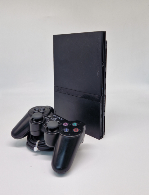 sony playstation 2 slim schwarz