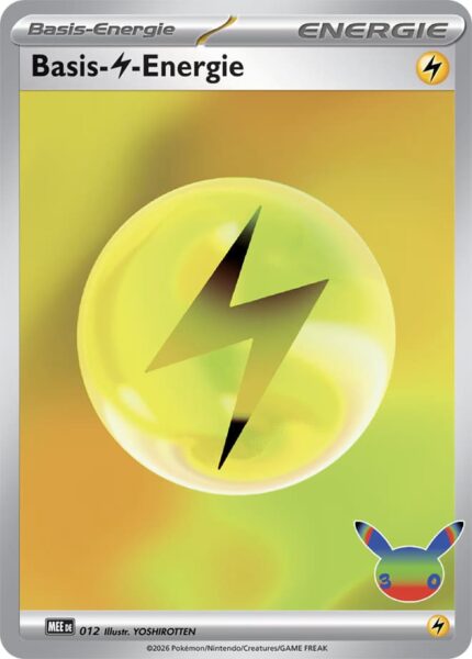 Basis-Elektro-Energie MEE 012 von Yoshirotten aus dem Pokémon-Set 30 Jahre Jubiläum