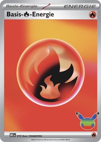 Basis-Feuer-Energie MEE 010 von Yoshirotten aus dem Pokémon-Set 30 Jahre Jubiläum