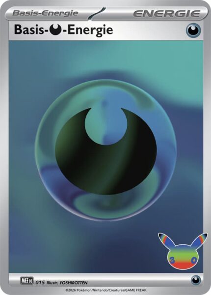 Basis-Finsternis-Energie MEE 015 von Yoshirotten aus dem Pokémon-Set 30 Jahre Jubiläum