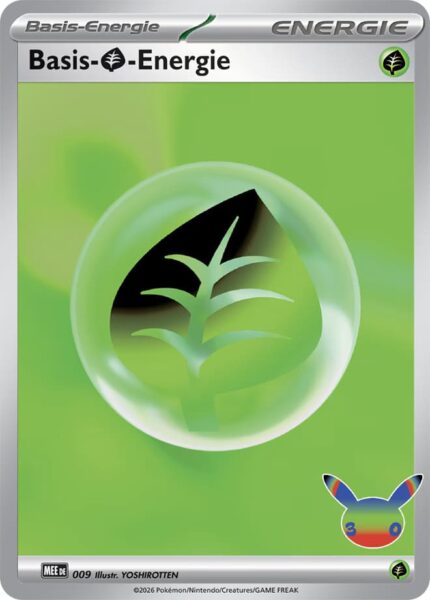 Basis-Pflanzen-Energie MEE 009 von Yoshirotten aus dem Pokémon-Set 30 Jahre Jubiläum