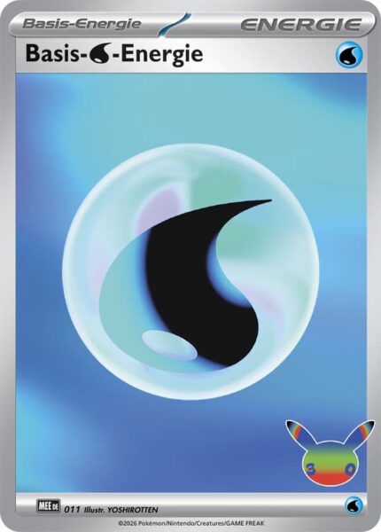 Basis-Wasser-Energie MEE 011 von Yoshirotten aus dem Pokémon-Set 30 Jahre Jubiläum