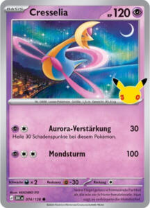 Pokémon Sammelkarte von Cresselia aus der 30 Jahre Erweiterung (Hauptset)