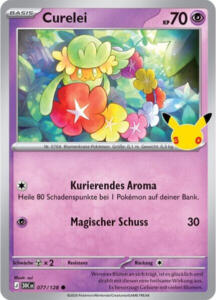 Pokémon Sammelkarte von Curelei aus der 30 Jahre Erweiterung (Hauptset)