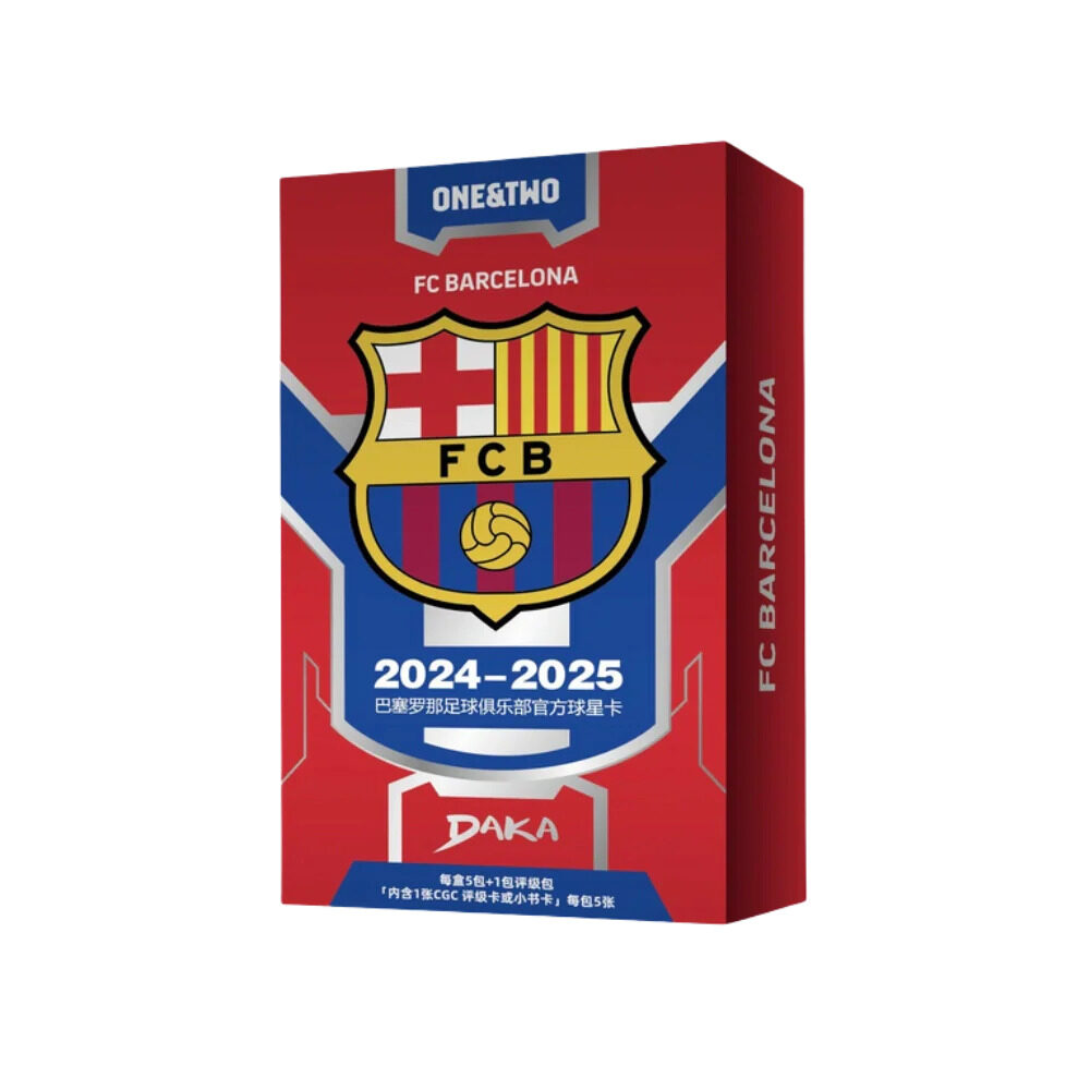 daka 2024 25 fc barcelona team set one and two hobby box