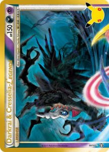 Pokémon Sammelkarte von darkrai+cresselia legende aus der 30 Jahre Erweiterung (Classic Collection)