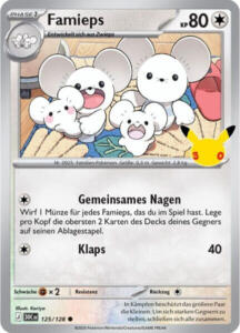 Pokémon Sammelkarte von Famieps aus der 30 Jahre Erweiterung (Hauptset)