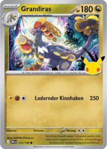 Pokémon Sammelkarte von Grandiras aus der 30 Jahre Erweiterung (Hauptset)