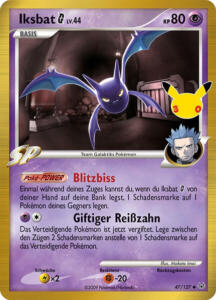 Pokémon Sammelkarte von Iksbat G aus der 30 Jahre Erweiterung (Classic Collection)