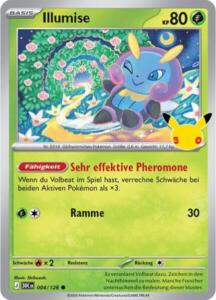 Pokémon Sammelkarte von Illumise aus der 30 Jahre Erweiterung (Hauptset)
