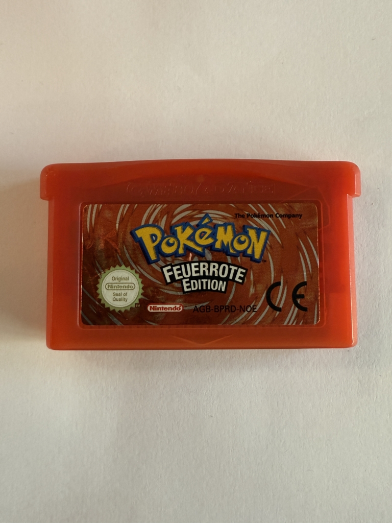 pokemon feuerrote edition original gameboy advance modul mit neuer batterie