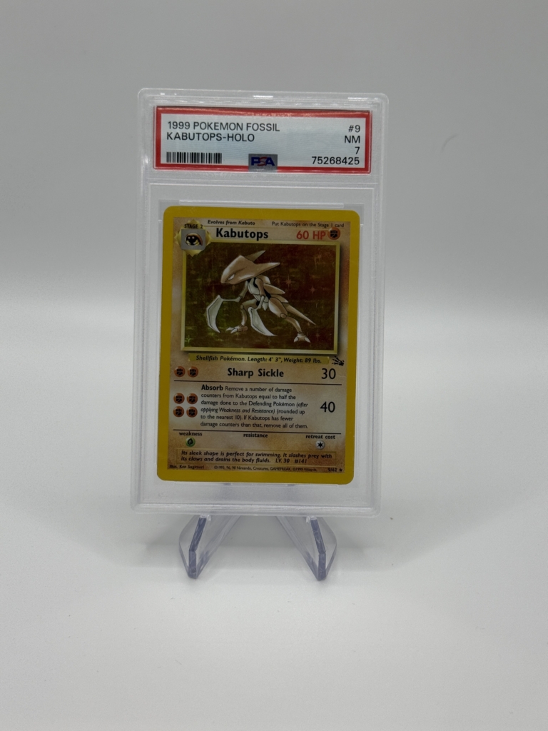 pokemon kabutops holo fossil (englisch) psa 7