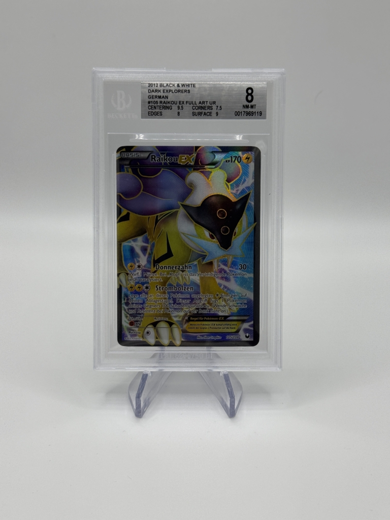 pokemon raikou ex full art dark explorers (deutsch) bgs 8
