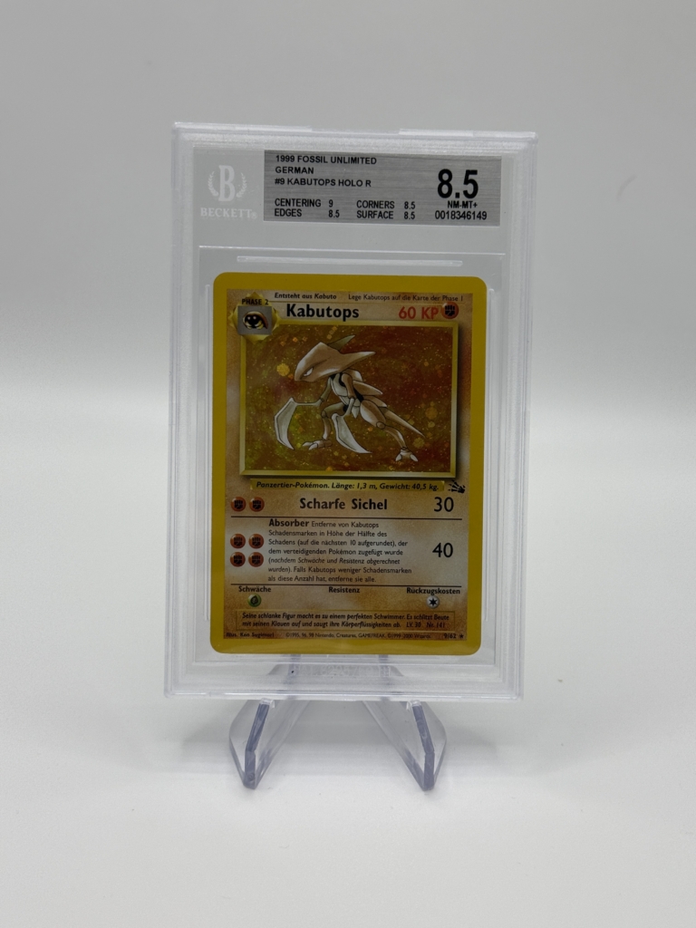 pokemon kabutops holo fossil (deutsch) bgs 8.5