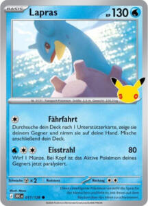 Pokémon Sammelkarte von Lapras aus der 30 Jahre Erweiterung (Hauptset)