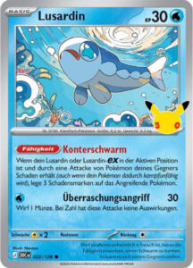 Pokémon Sammelkarte von Lusardin aus der 30 Jahre Erweiterung (Hauptset)