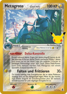 Pokémon Sammelkarte von Metagross aus der 30 Jahre Erweiterung (Classic Collection)