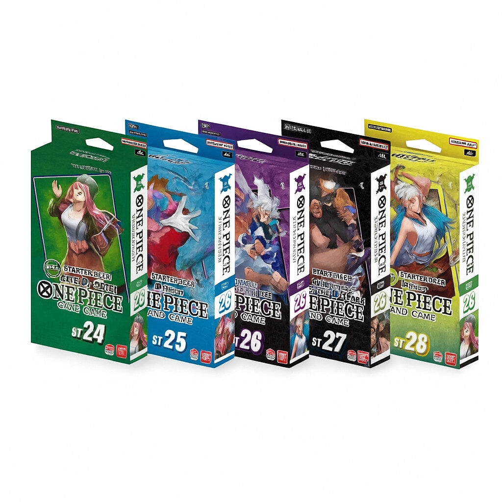 one piece card game starter deck st24 st28