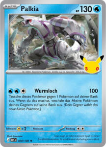 Pokémon Sammelkarte von Palkia aus der 30 Jahre Erweiterung (Hauptset)