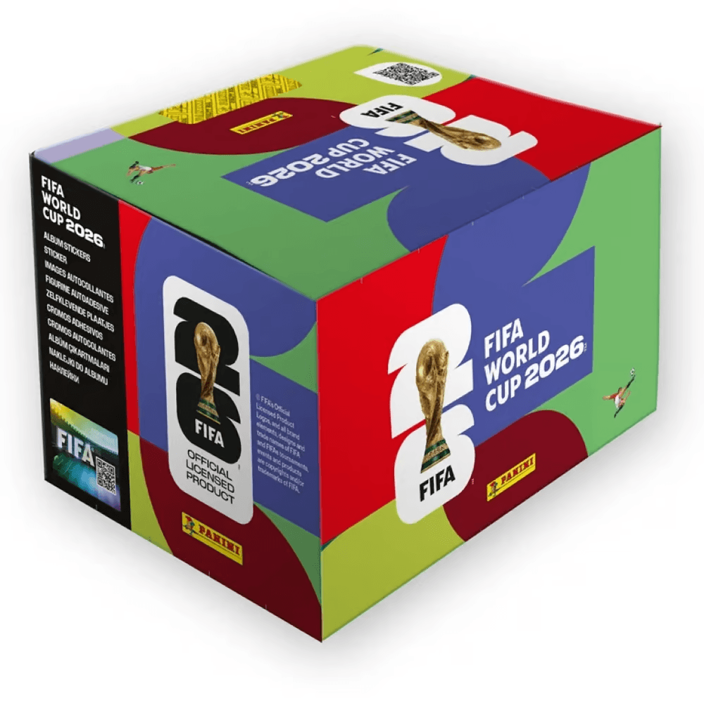 panini fifa world cup 2026 pack sticker collection display 50 tüten