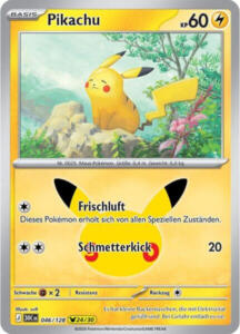 Pokémon Sammelkarte von Pikachu aus der 30 Jahre Erweiterung