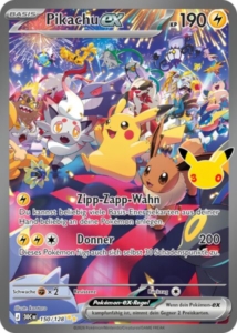 pikachu ex 30jahre 150 128