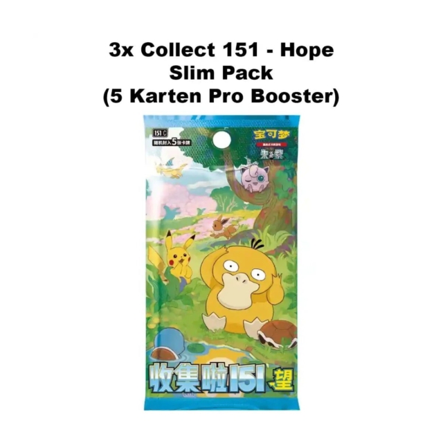 pokemon chinese collect 151 hope coin set