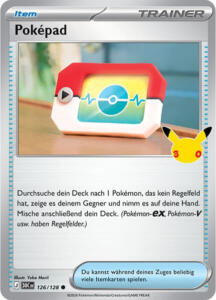 Pokémon Sammelkarte von Poképad aus der 30 Jahre Erweiterung (Hauptset)