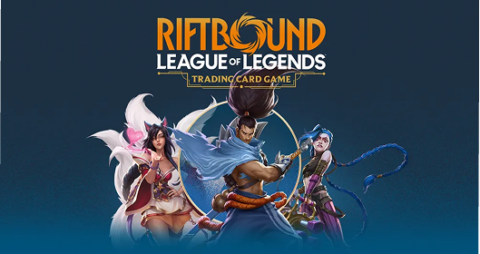 Riftbound League of Legends Trading Card Game mit Ahri, Yasuo und Jinx