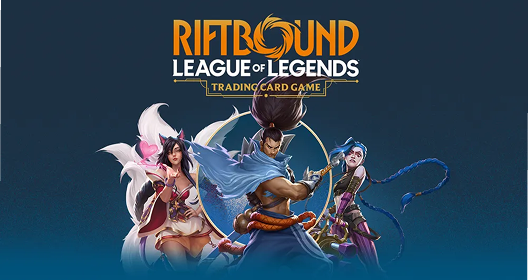Riftbound League of Legends Trading Card Game mit Ahri, Yasuo und Jinx