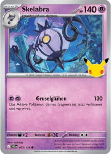Pokémon Sammelkarte von Skelabra aus der 30 Jahre Erweiterung (Hauptset)