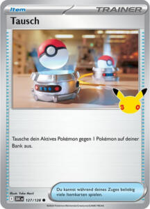 Pokémon Sammelkarte von Tausch aus der 30 Jahre Erweiterung (Hauptset)