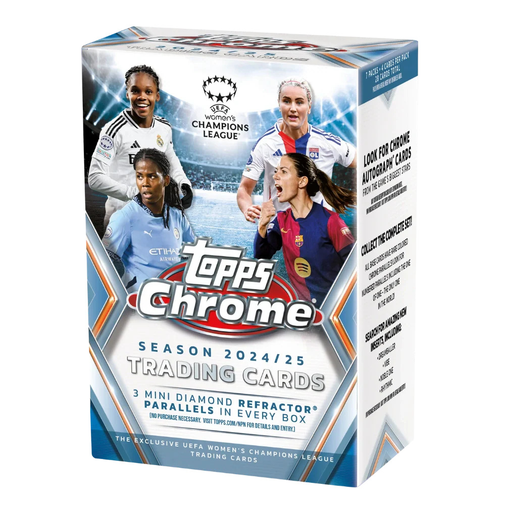 topps 2024 25 chrome womens uefa champions league value box