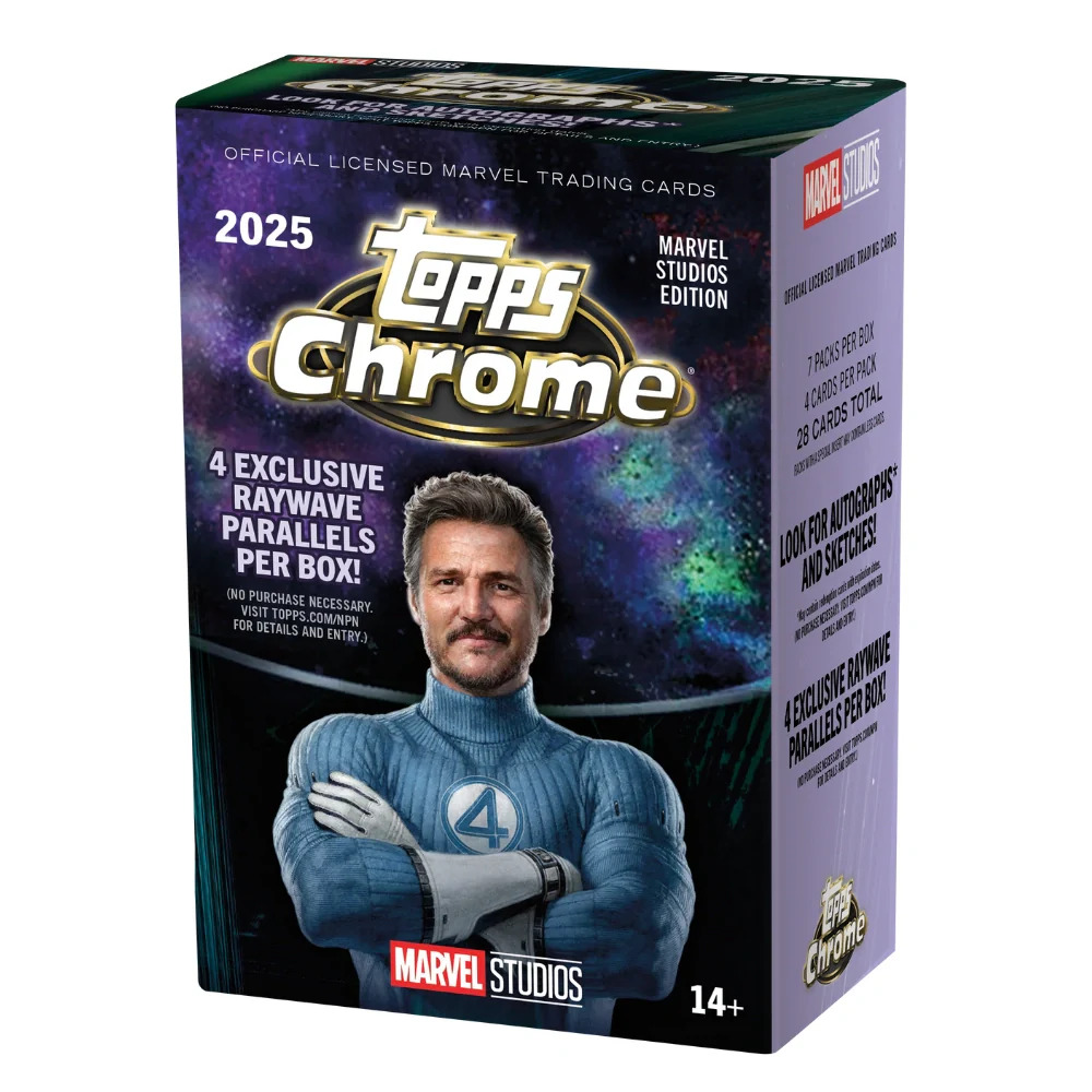 topps 2025 chrome marvel studios value box