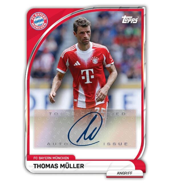 topps fc bayern muenchen 2025 26 collector tin mueller auto