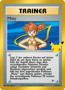 Pokémon Sammelkarte von Trainer Misty aus der 30 Jahre Erweiterung (Classic Collection)