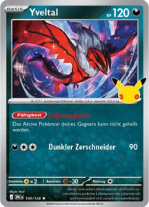 Pokémon Sammelkarte von Yveltal aus der 30 Jahre Erweiterung (Hauptset)